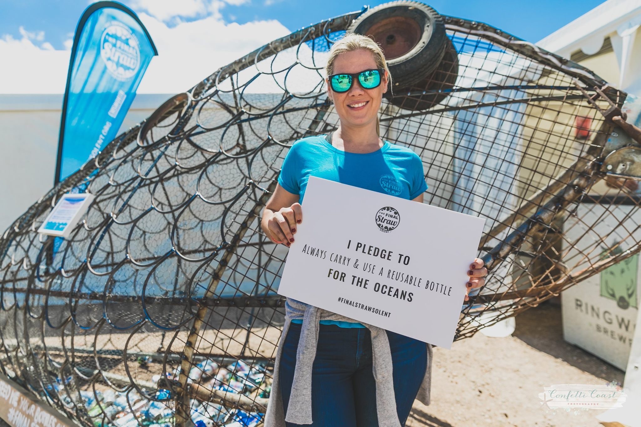 Bianca Carr with Nellie the Final Fat Fish