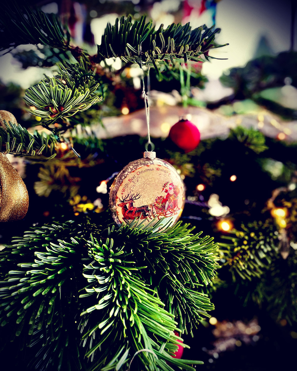 Glass Christmas Bauble Small
