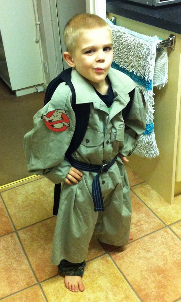 Homemade Ghostbusters costume