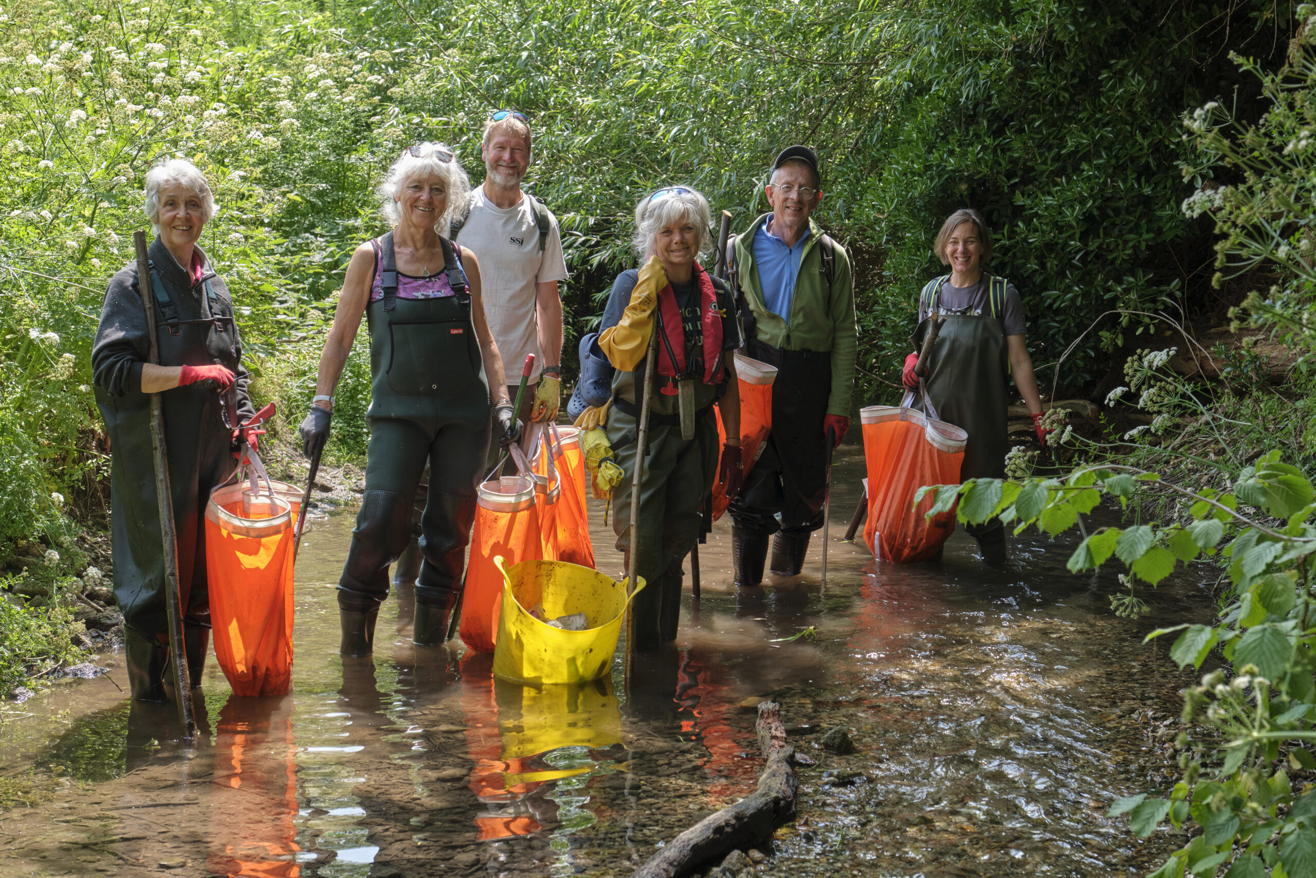 Chalk Stream Cleanup Effort