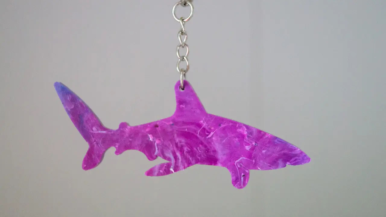 Upcycled Plastic Ocean Wildlife Keyring - Image 9