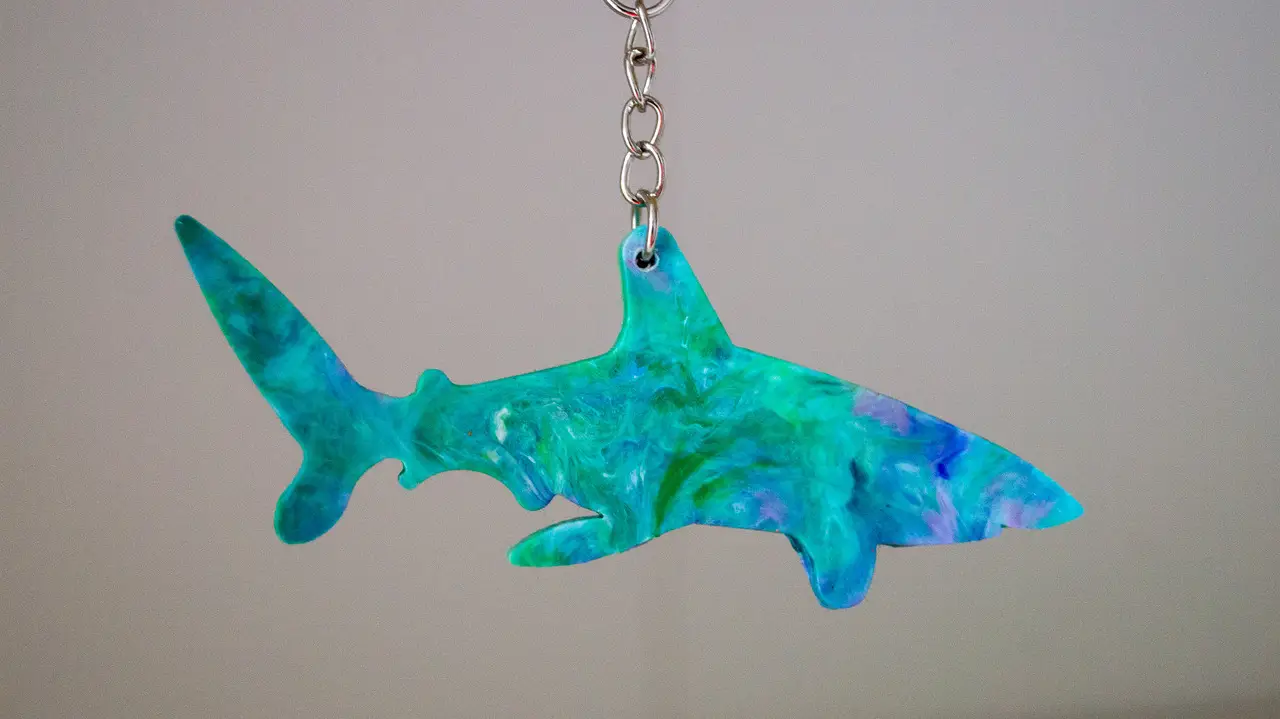Upcycled Plastic Ocean Wildlife Keyring - Image 8