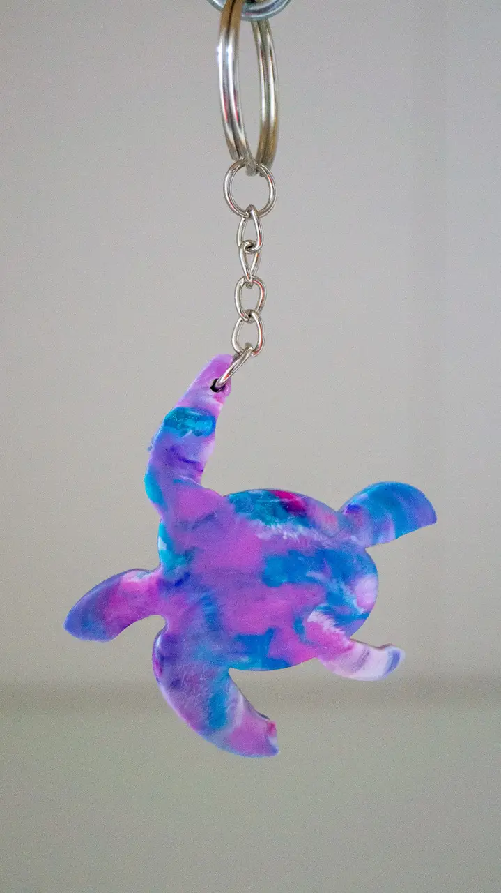Upcycled Plastic Ocean Wildlife Keyring - Image 7
