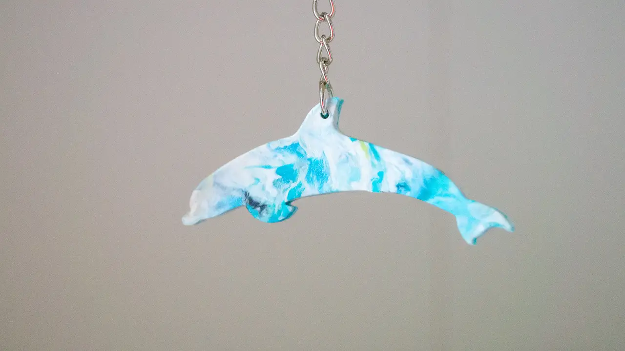 Upcycled Plastic Ocean Wildlife Keyring - Image 5